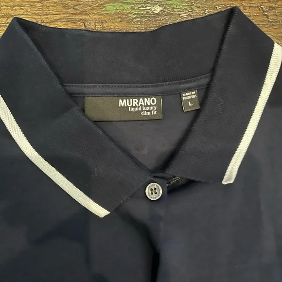 Murano slim fit large men button down shirt - Picture 3 of 4